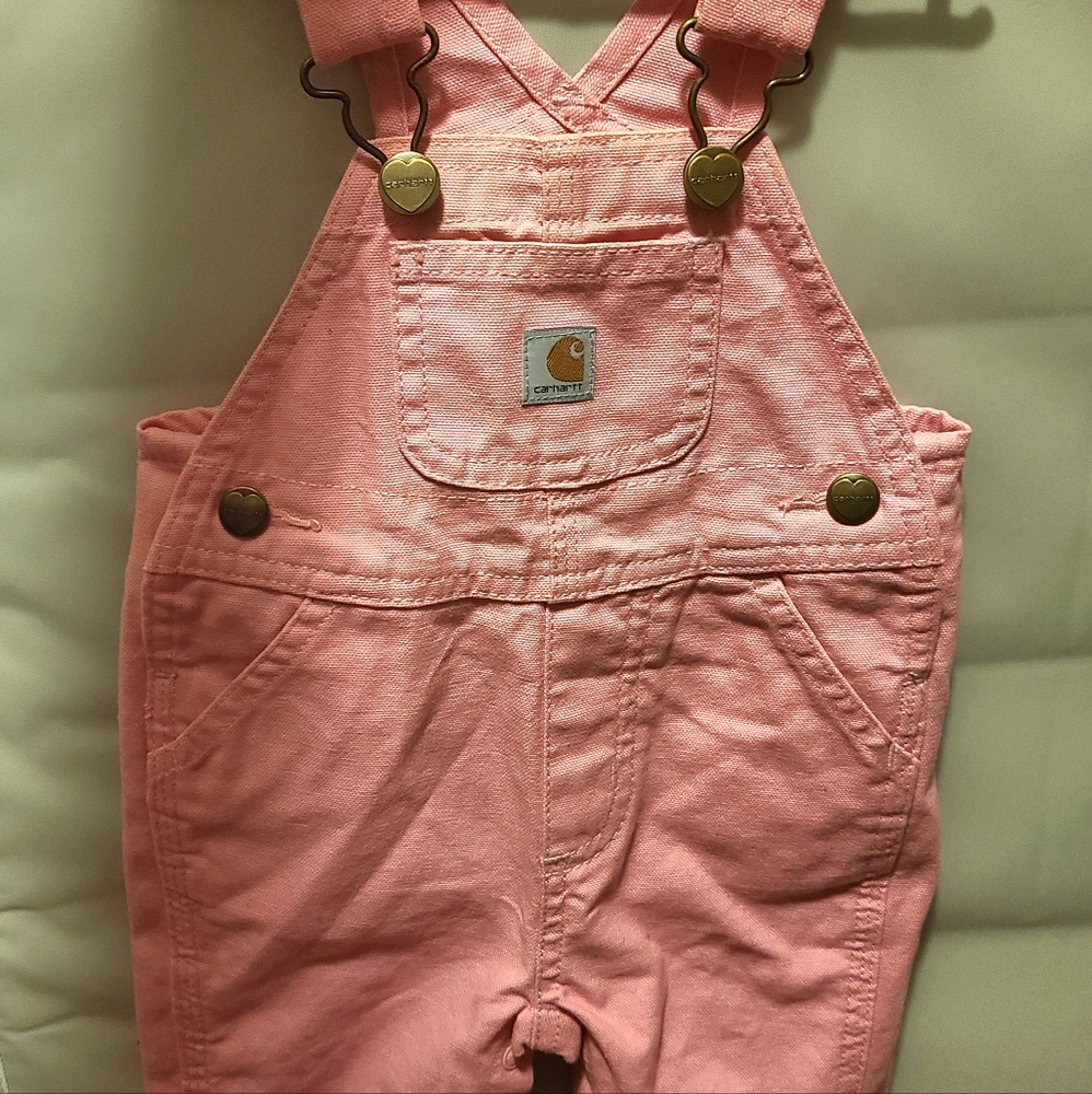 Baby Carhardtt Overalls, 3 6 mo pink